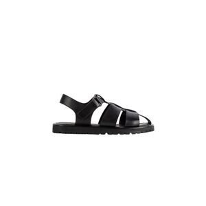 STUDIO NICHOLSON Men's Leather Fisherman Sandals Men BLACK